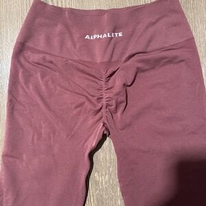 Womens Alphalete Amplify Leggings- Size XLMaroon